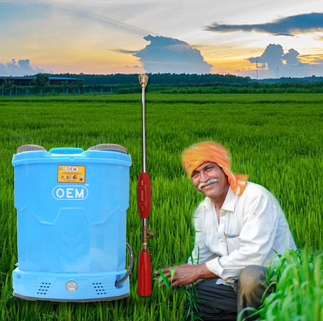 OEM 12V12A (Big Battery) 18L Battery Operated Knapsack Agricultural