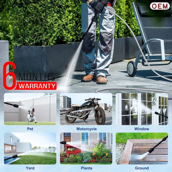 Electric pressure washer used for home cleaning – suitable for walls, patios, driveways, and windows