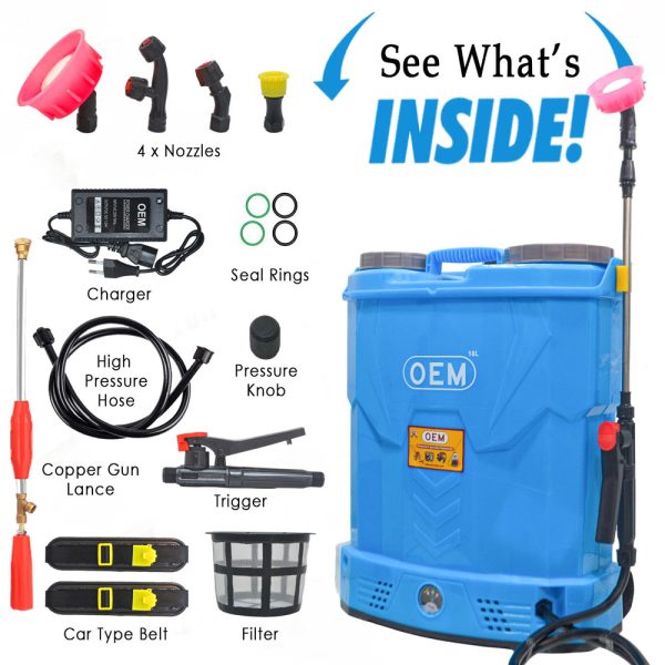 Accessories of OEM 12V12A 18L Battery Operated Knapsack Sprayer