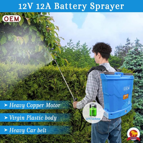 OEM 12V12A 18L Battery Sprayer for Agriculture and Gardening