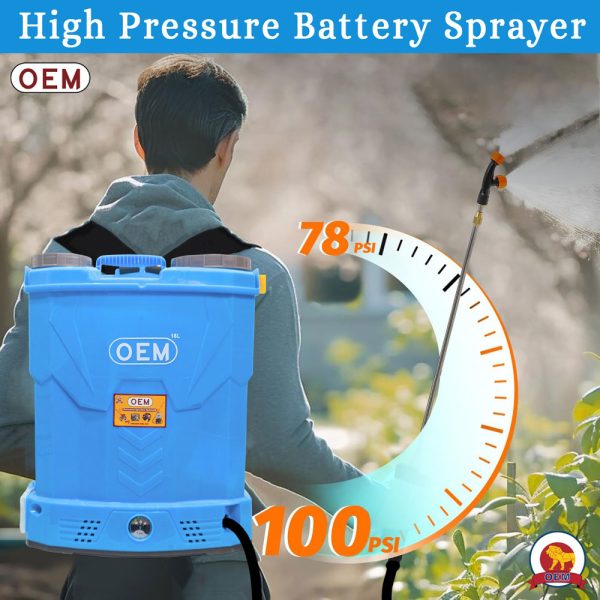OEM 12V12A 18L High Pressure Battery Operated Knapsack Sprayer