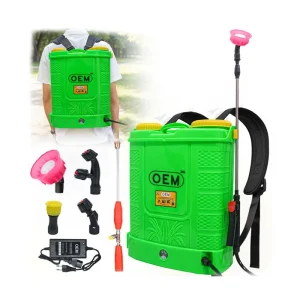 OEM YUVA Double Motor 20L Battery Operated Knapsack Sprayer with 12V14A Big Battery