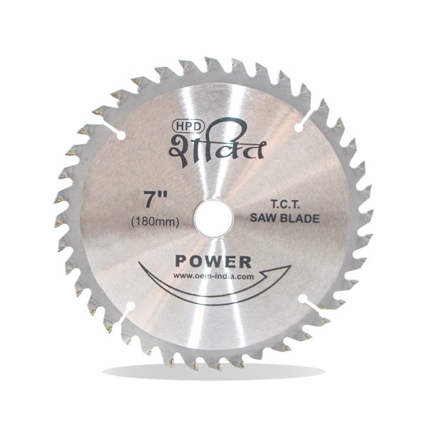 HPD Shakti Power Professional TCT Blade (Suitable For Wood, Aluminium) Long Life Fast Cutting (High Quality Tips) SIZE: (7 * 40 (7Inch /175 MM 40 Teeth) - Set of 10 Pcs
