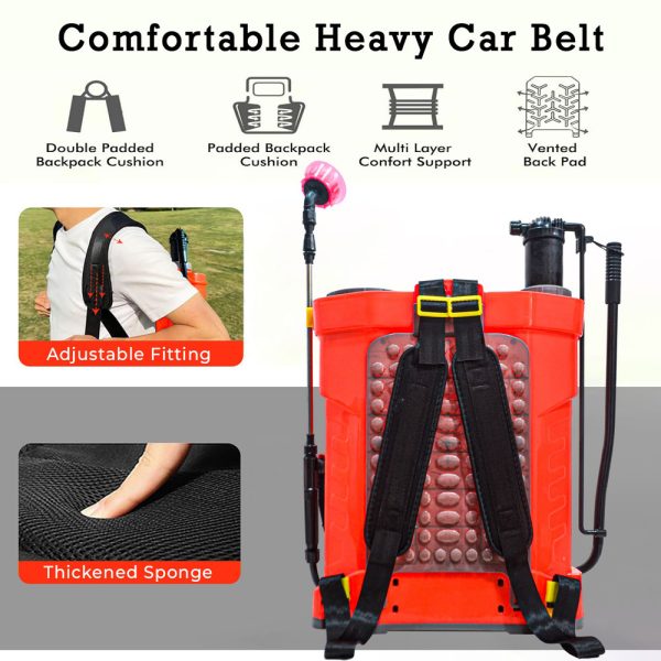 OEM 2-in-1 12V12A 20L Knapsack Sprayer with Comfortable Car-Type Shoulder Belt