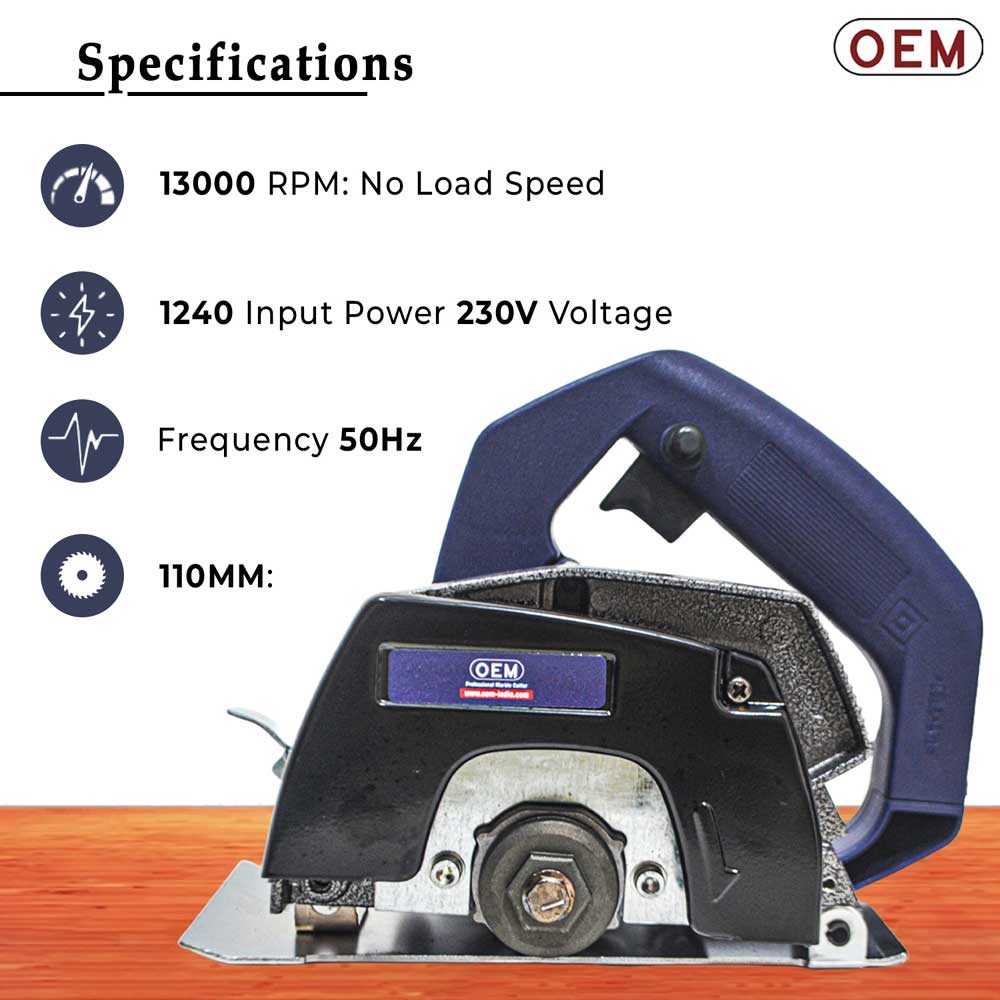 oem 1240w 4 inch 110mm cm4sa marble cutter specification