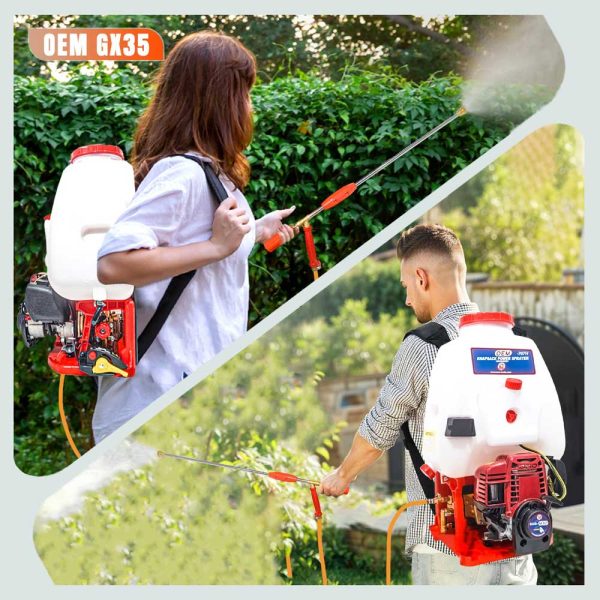 OEM 25L Powered Knapsack Sprayer with 4-Stroke 35GX Engine – High-Pressure Agricultural Sprayer for Pesticides & Insecticides