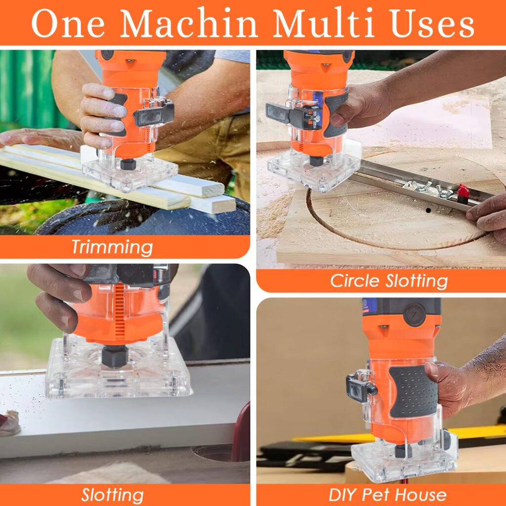 Get Professional 800W Wood Router Copper Motor AdjustableBase