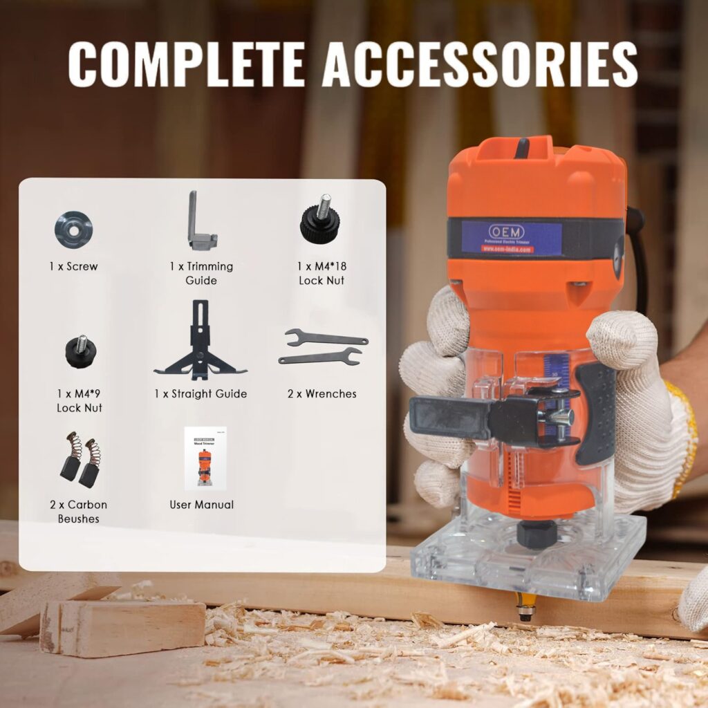 Get Professional 800W Wood Router Copper Motor AdjustableBase