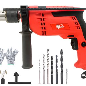 HPD Shakti 13mm Impact Drill Machine 850W | Dual Mode (Hammer + Drill) | Speed Control | Full Copper Motor | 3000 RPM | Heavy Duty Tool Kit with Drill Bits, Chuck Key, Gloves & More