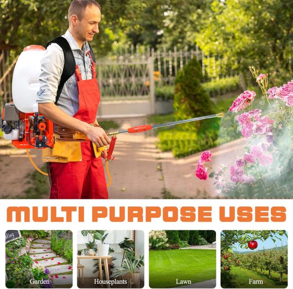 Application areas of OEM 25L Double Suction Power Sprayer (139F Engine) – garden, farm, lawn, houseplants