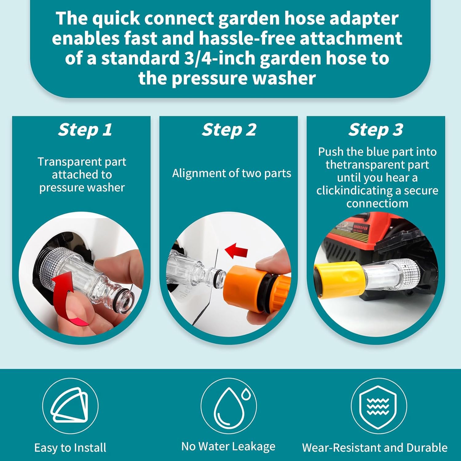 HPD Shakti Inlet Filter For Pressure Washer Universal Hose Connector Accessory Suitable for All Type of Pressure washers, Leak-Proof Rubber Ring – for Garden, Car Wash, Home, Multi-Brand Compatible - Image 8