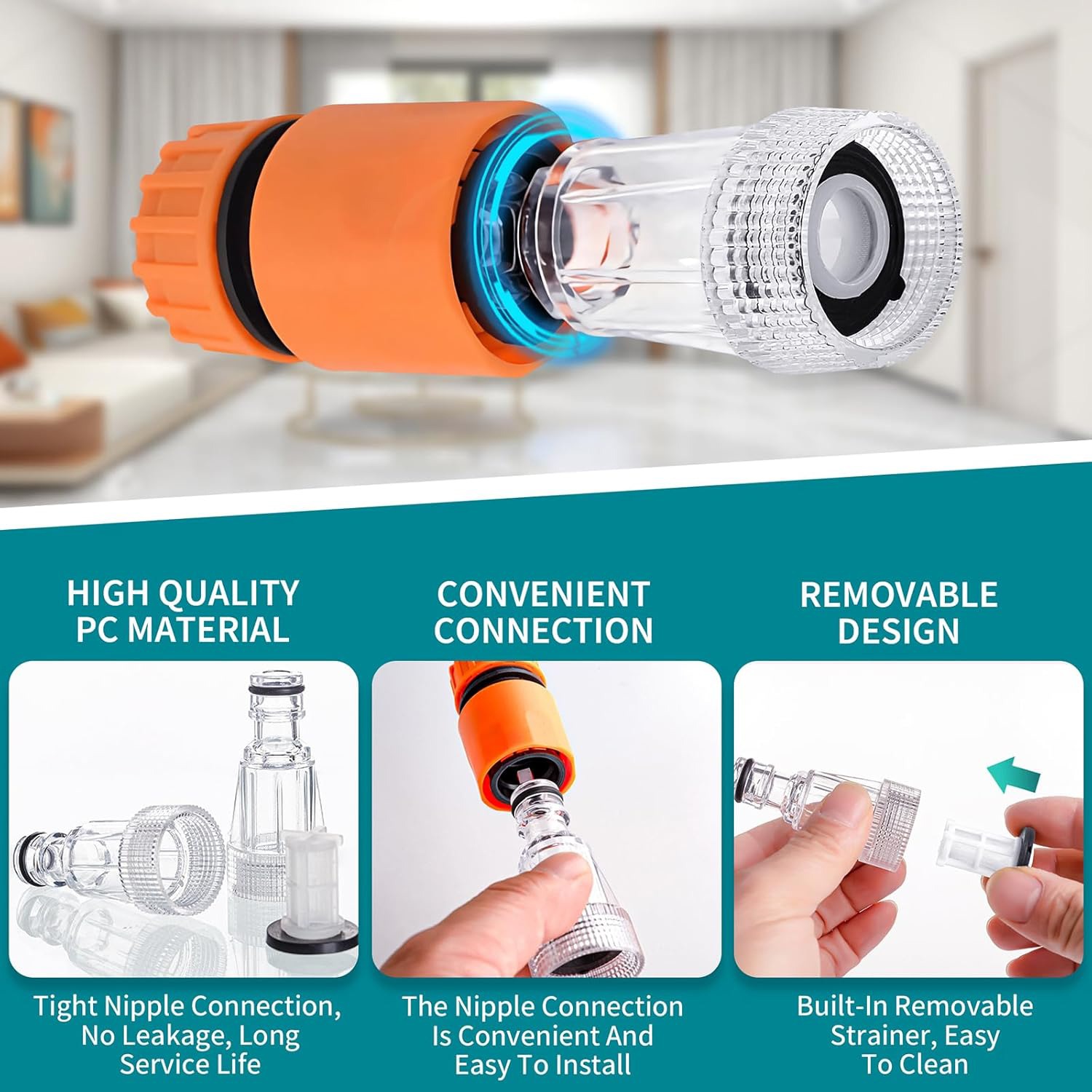 HPD Shakti Inlet Filter For Pressure Washer Universal Hose Connector Accessory Suitable for All Type of Pressure washers, Leak-Proof Rubber Ring – for Garden, Car Wash, Home, Multi-Brand Compatible - Image 7