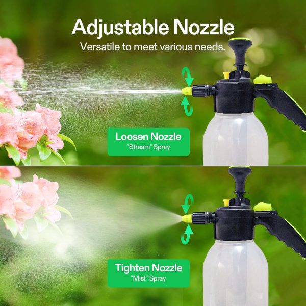 OEM 2 Litre Manual Hand Pressure Sprayer Pump | Durable Garden Spray Bottle with Brass Nozzle, Stainless Steel Pull Rod & Adjustable Mist for Indoor & Outdoor Use - Image 5