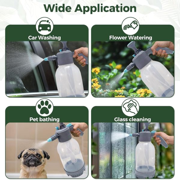 OEM 2 Litre Blue Manual Hand Pressure Sprayer Pump – Durable Garden & Indoor Spray Bottle with Brass Nozzle, Extension Rode, Adjustable Mist & Easy Use - Image 7