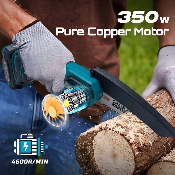 OEM 6 Inch Professional Cordless Mini Chainsaw | 21V Powerful Battery ...