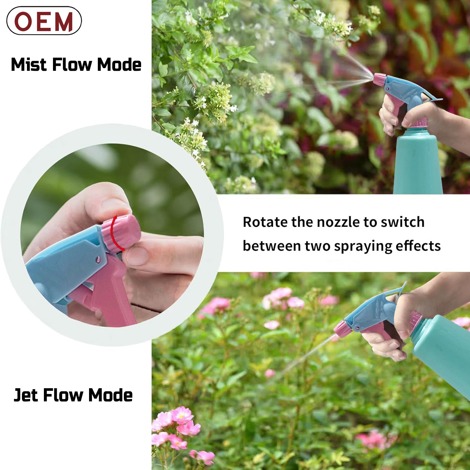 OEM 700ml Trigger Spray Bottle | Manual Hand Pressure Sprayer with Adjustable Nozzle | Multipurpose Water Sprayer for Gardening, Cleaning, Sanitizing & Plant Care - Image 5