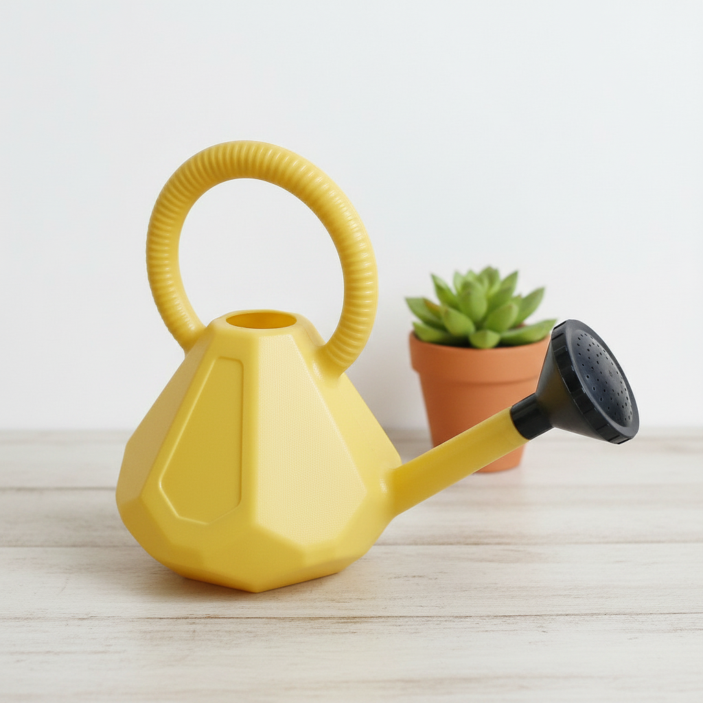 OEM Watering Can 3L for Home Gardening | Plastic Water Can with Long Spout & Shower Head | Perfect for Indoor Plants, Balconies, Terraces & Outdoor Gardens - Gold